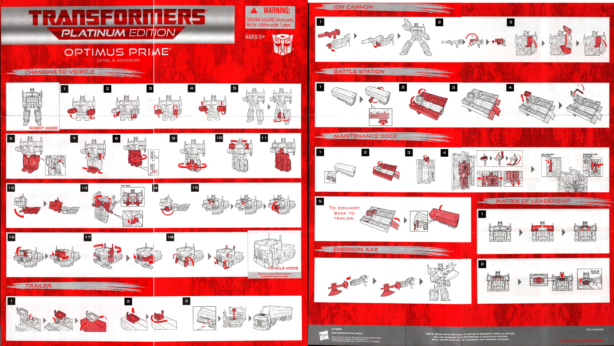 optimus prime hasbro toy instructions